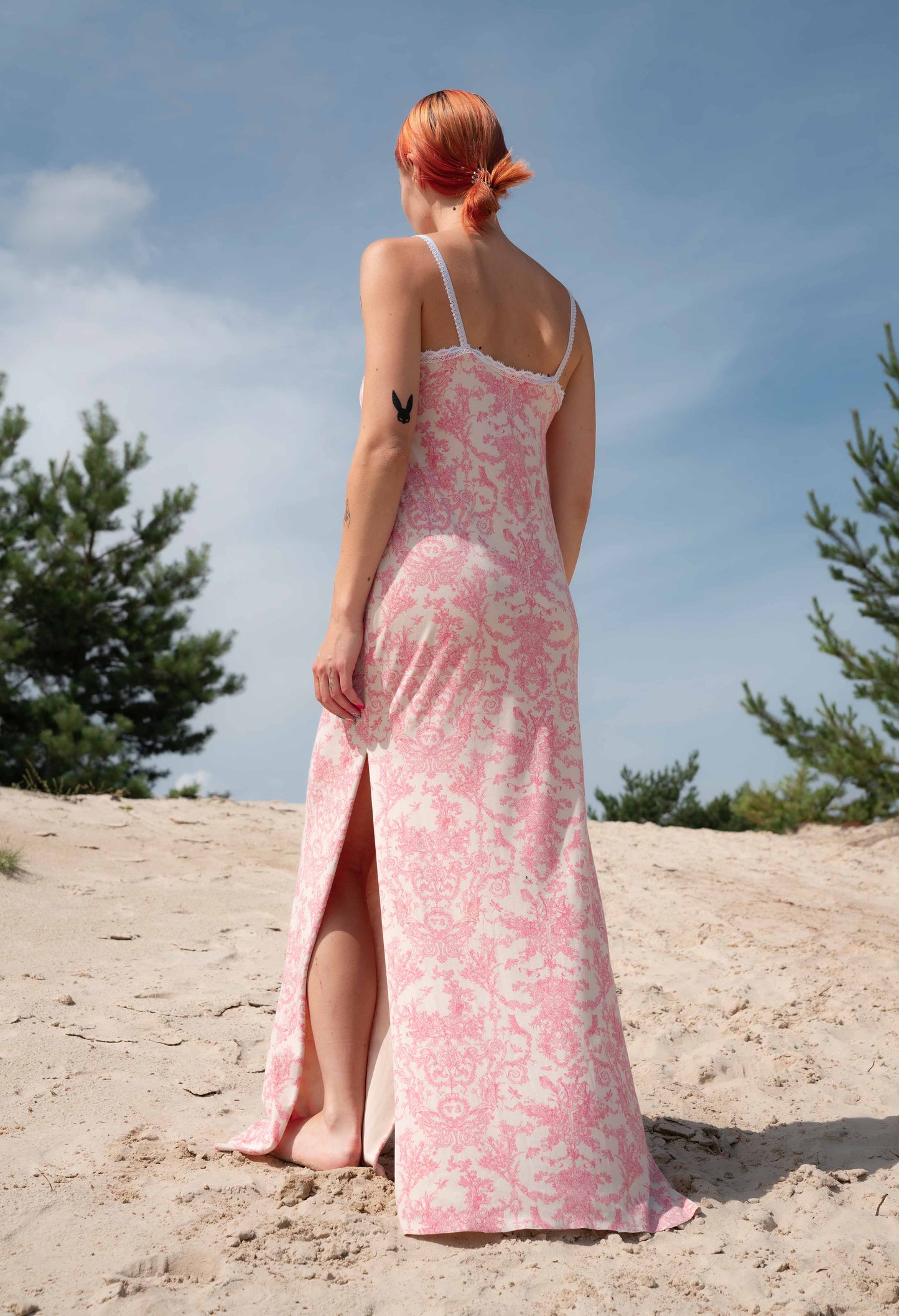 Langes Slipkleid