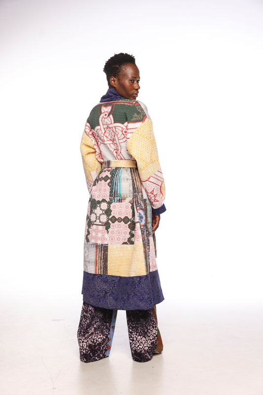 Cappotto lungo in stampa digitale