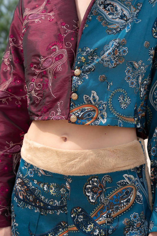 Giacca con motivi paisley