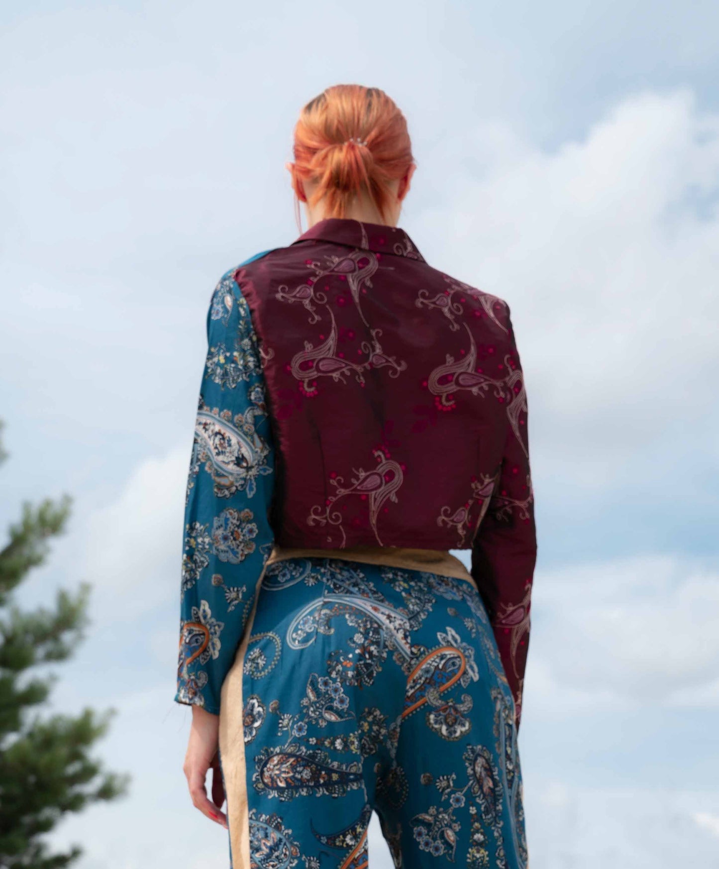 Jacke mit Paisley Motiven