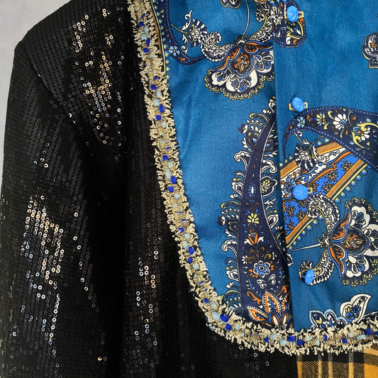 Camicia con motivo patchwork