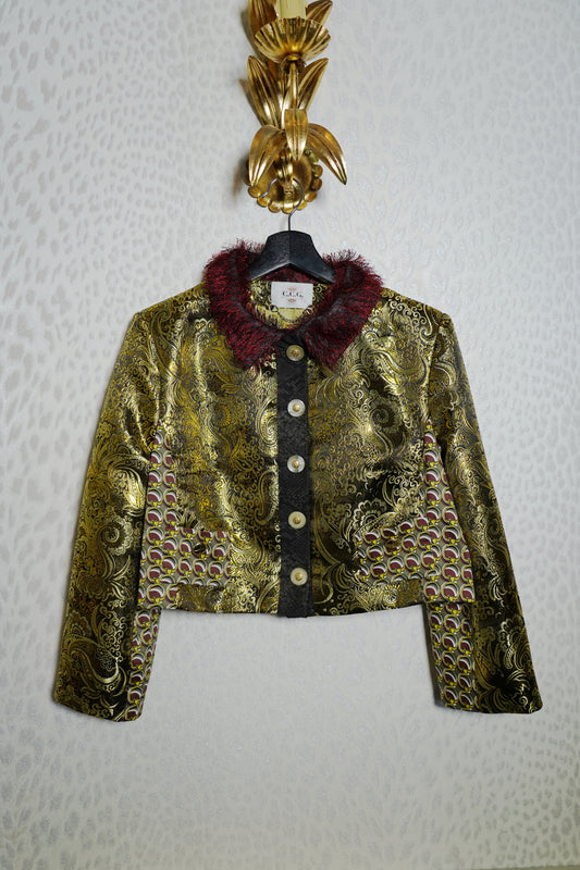 Short jacquard jacket