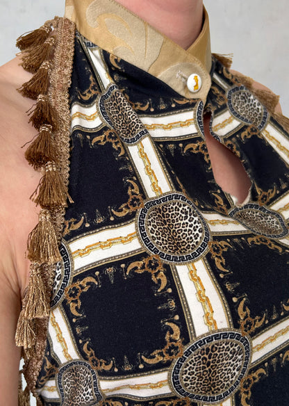 Top mit Allover Animal Print