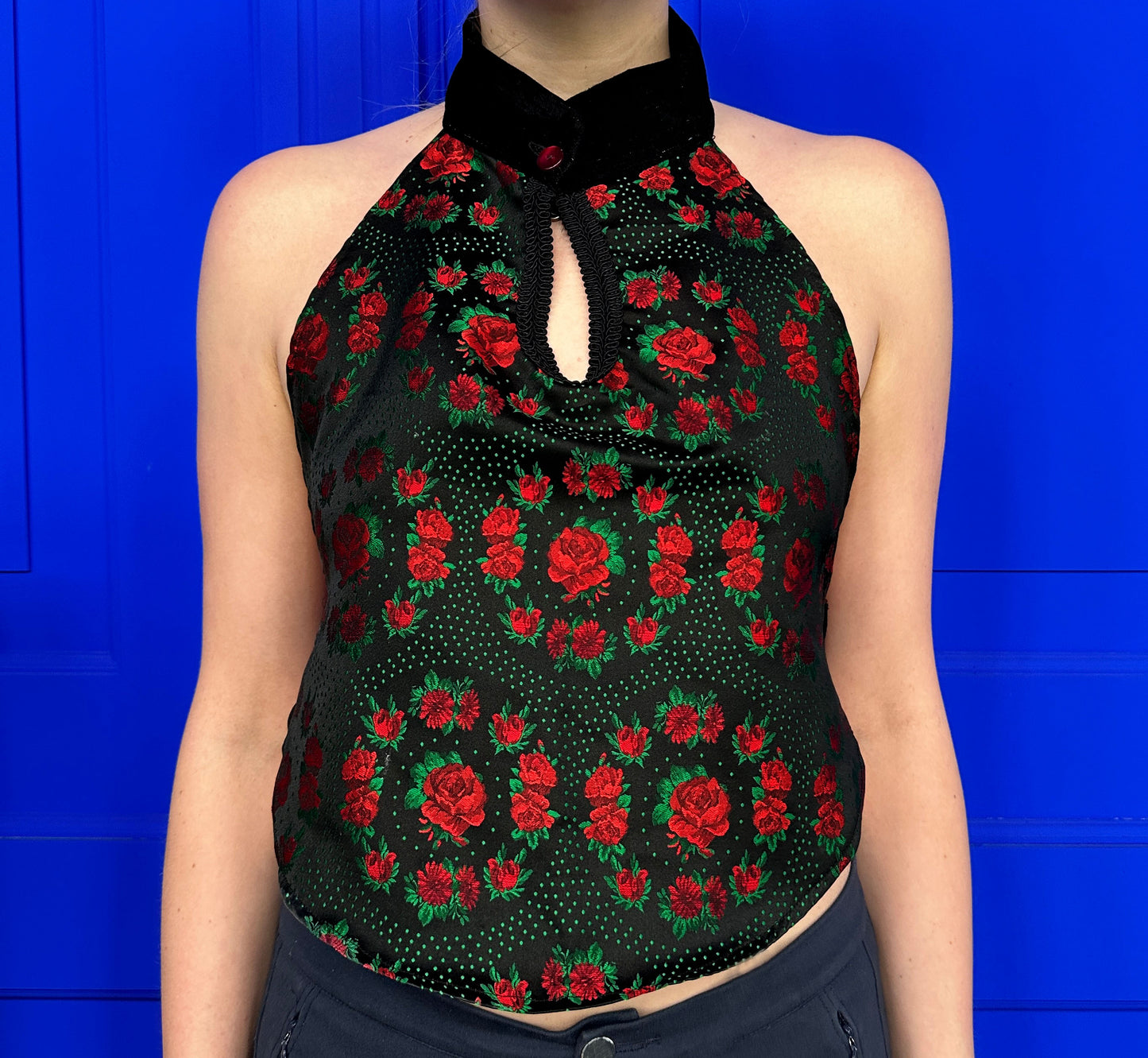 Top mit floralen Mustern
