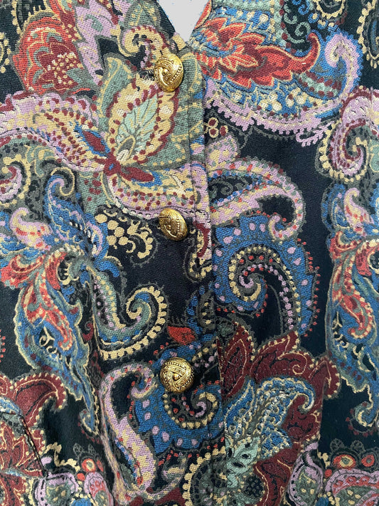 Unisex Weste mit Paisleymotiven