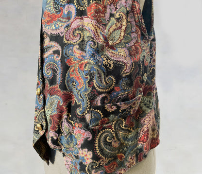 Unisex Weste mit Paisleymotiven